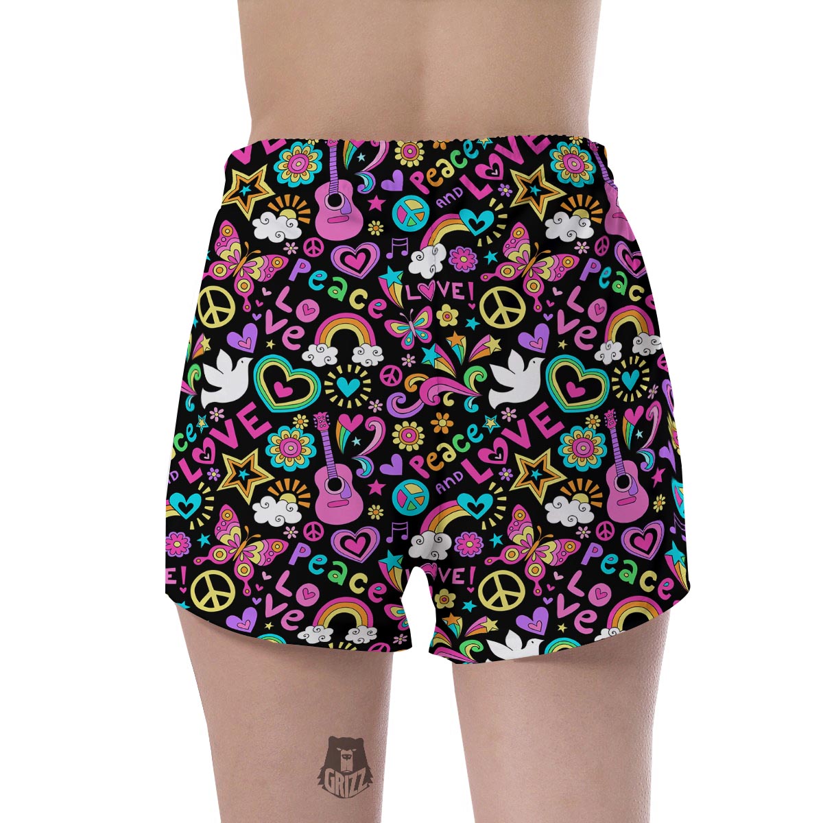 Hippie Retro Women's Shorts-grizzshop