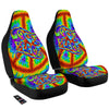 Hippie Symbol Colorful Abstract Print Car Seat Covers-grizzshop