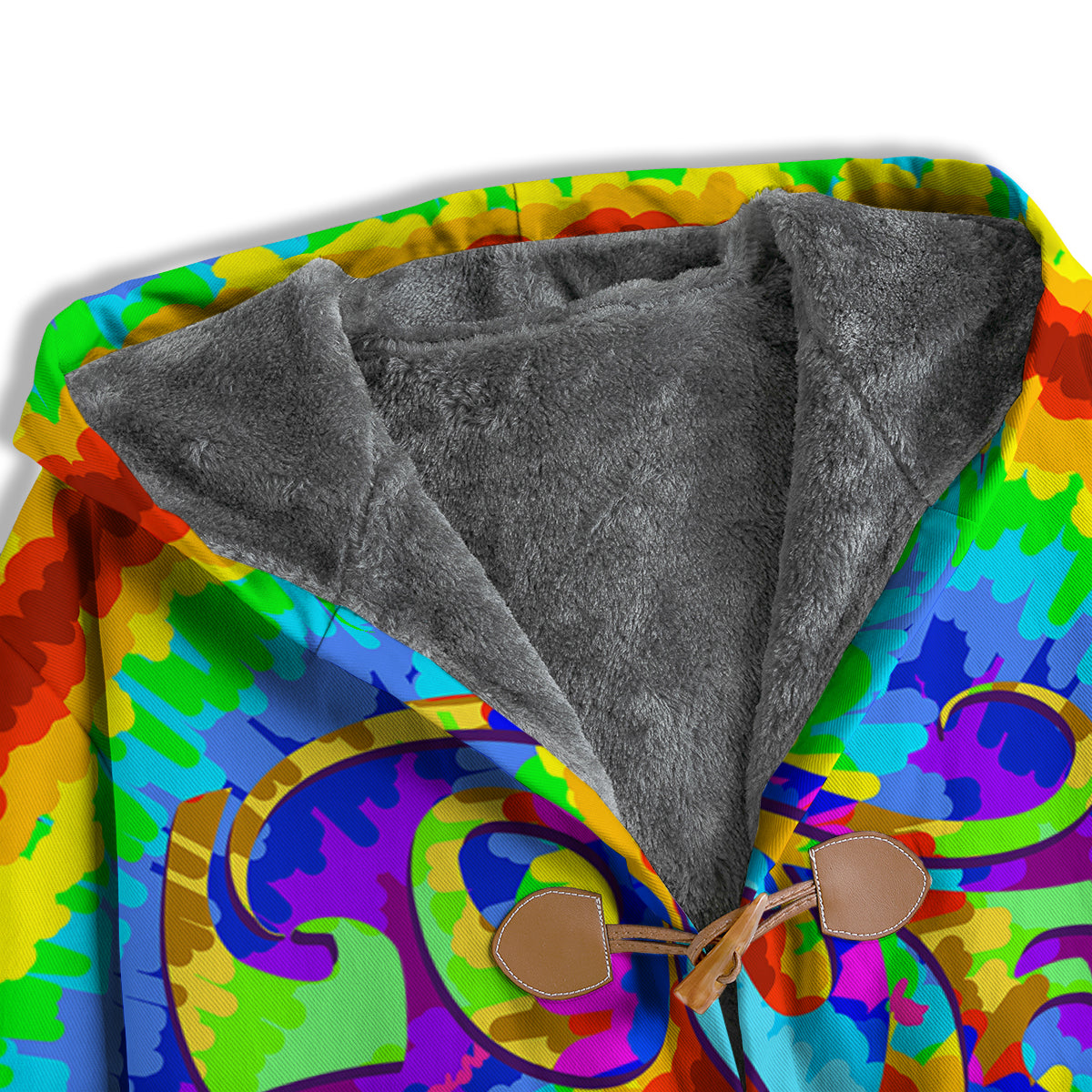 Hippie Symbol Colorful Abstract Print Men's Windbreaker Jacket-grizzshop