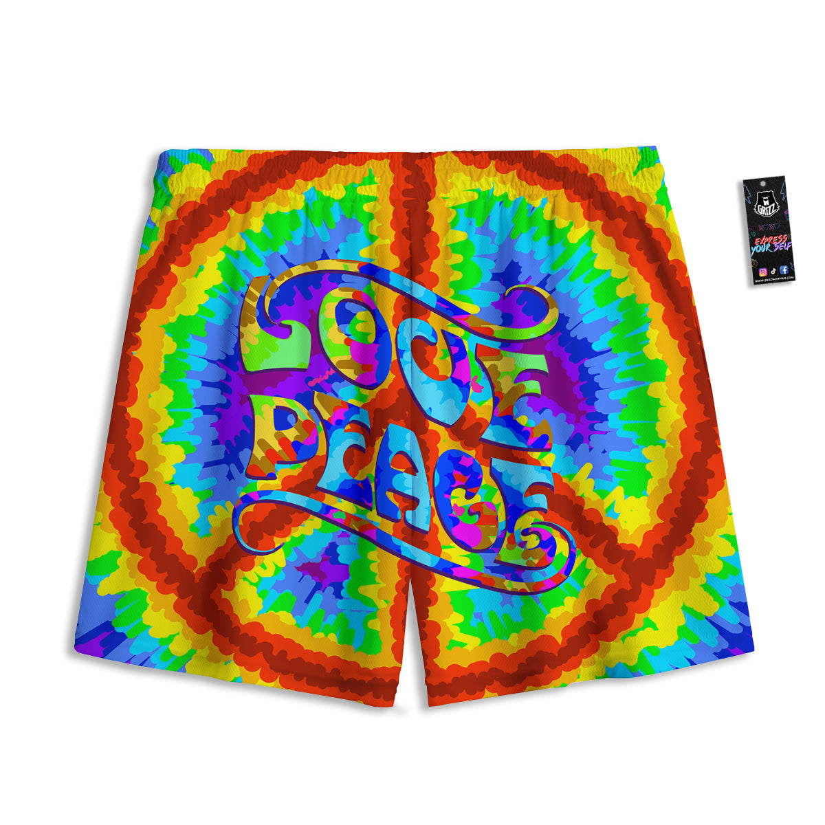 Marble Grey Print Mesh Shorts