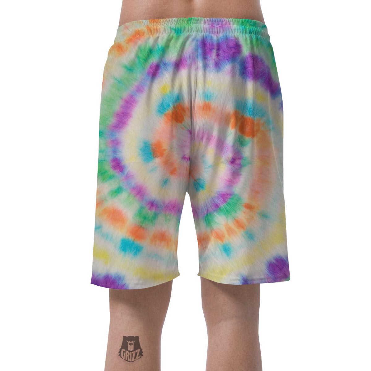 Hippie Tie Dye Men's Shorts-grizzshop