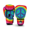 Hippie Tie dye Peace Sign Pattern Print Boxing Gloves-grizzshop