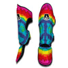 Hippie Tie dye Peace Sign Pattern Print Muay Thai Shin Guards-grizzshop