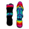 Hippie Tie dye Peace Sign Pattern Print Muay Thai Shin Guards-grizzshop