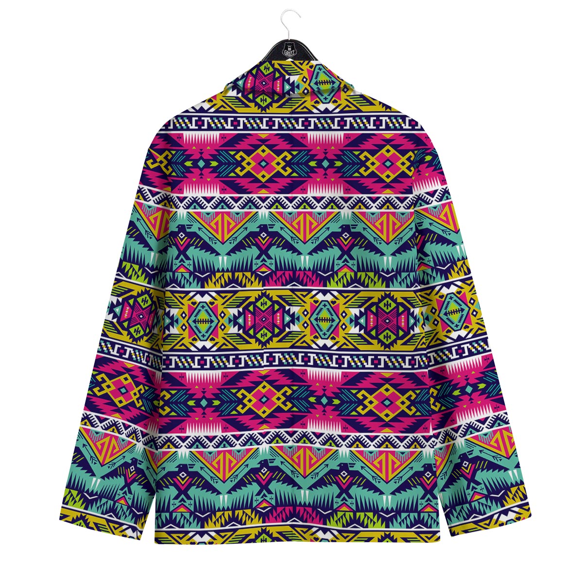 Hippie Tribal Aztec Print Pattern Men's Sport Coat-grizzshop