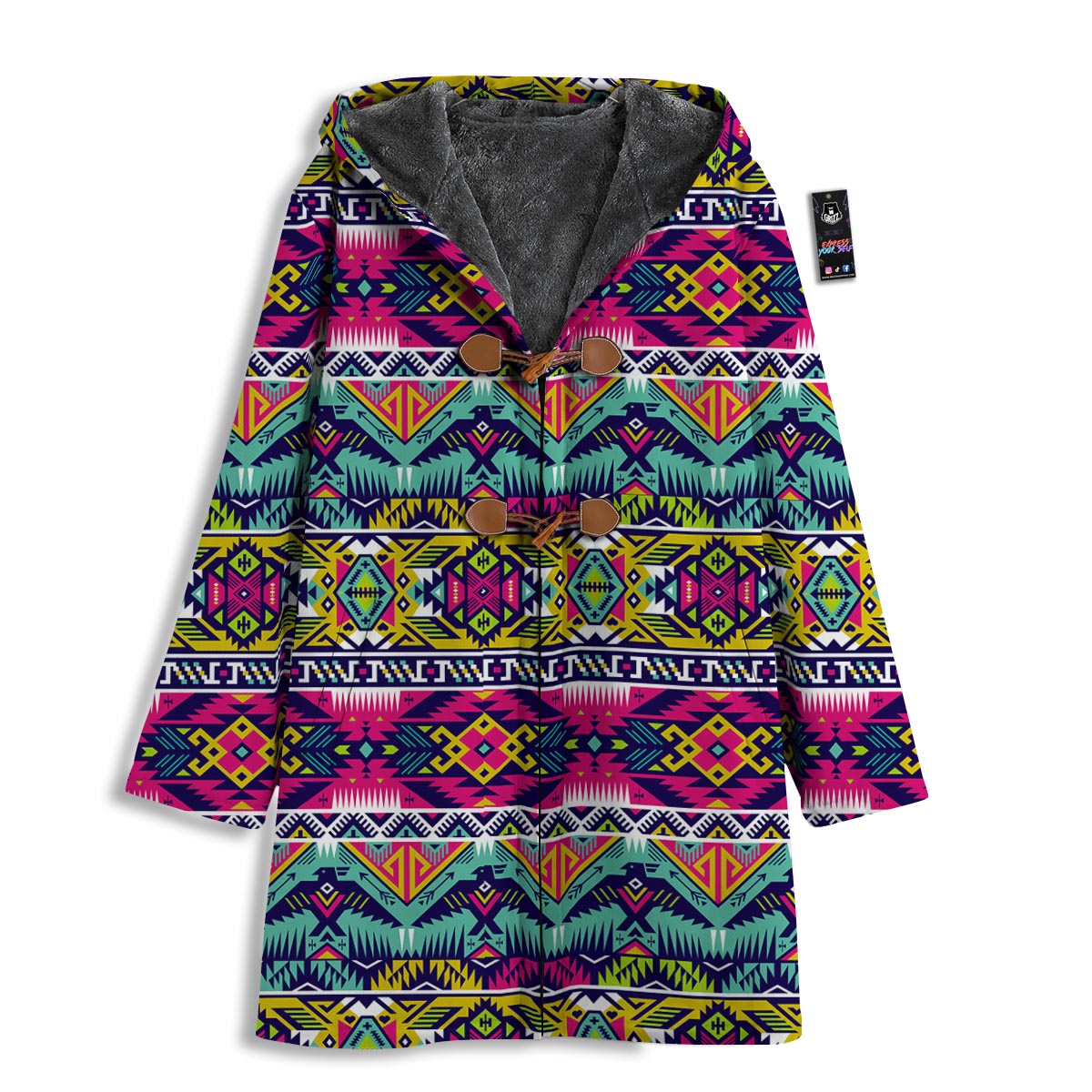 Hippie Tribal Aztec Print Pattern Men's Windbreaker Jacket-grizzshop