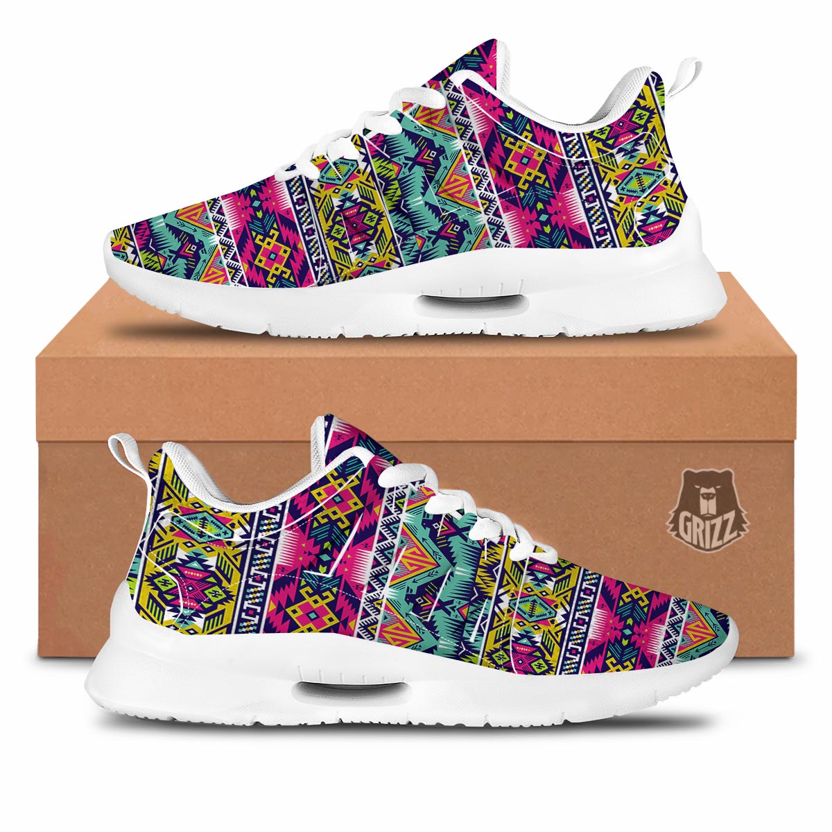 Aztec print tennis sales shoes