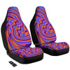 Hippie Trippy Acid Color Print Pattern Car Seat Covers-grizzshop