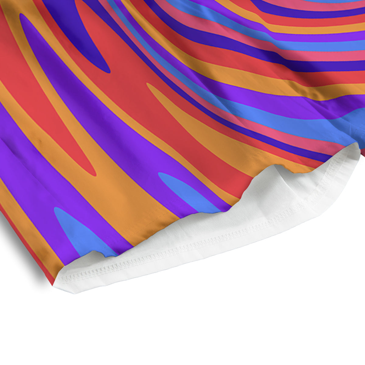 Hippie Trippy Acid Color Print Pattern Men's Athletic Shorts