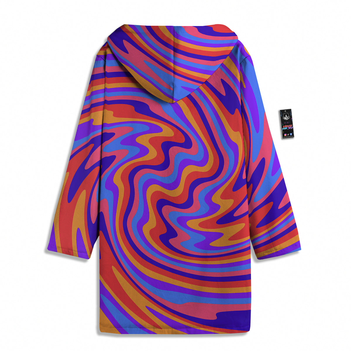 Hippie Trippy Acid Color Print Pattern Men's Windbreaker Jacket-grizzshop