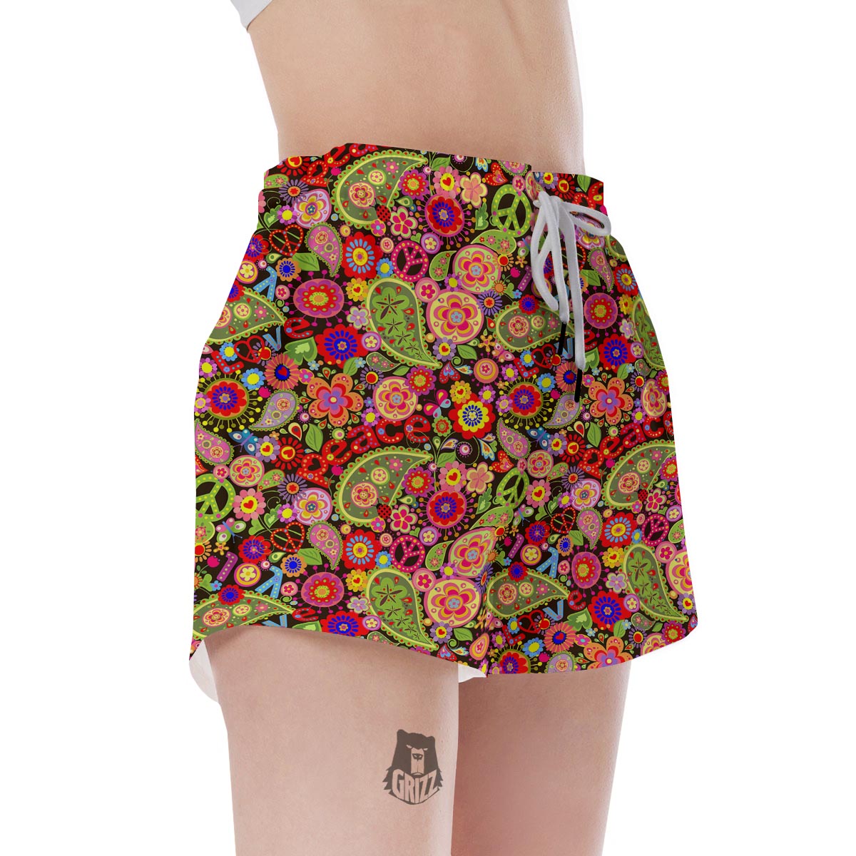 Hippie Trippy Women's Shorts-grizzshop