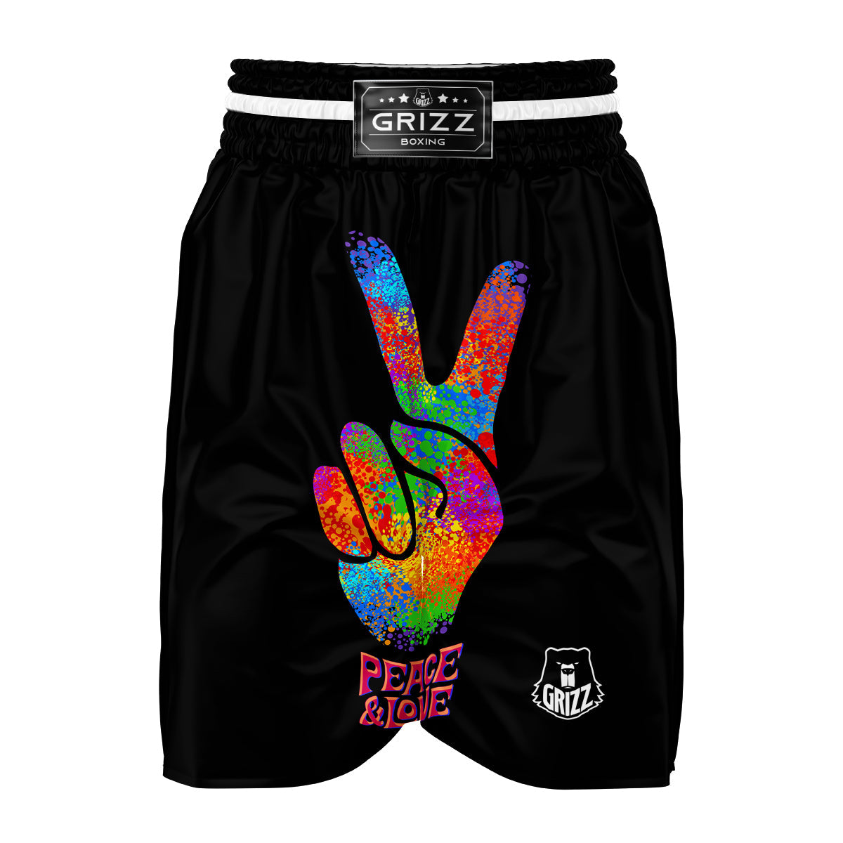 Hippie Two Finger Boxing Shorts-grizzshop