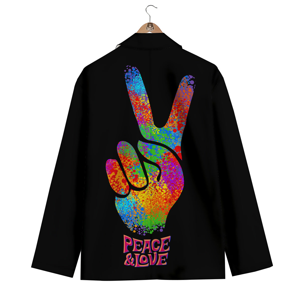 Hippie Two Finger Men's Blazer-grizzshop