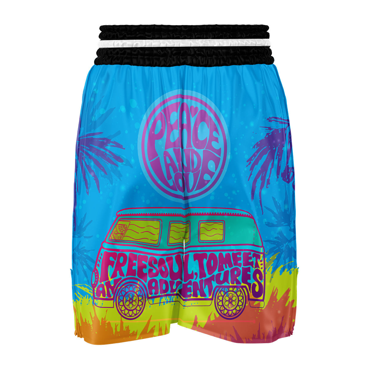 Hippie Van Boxing Shorts-grizzshop