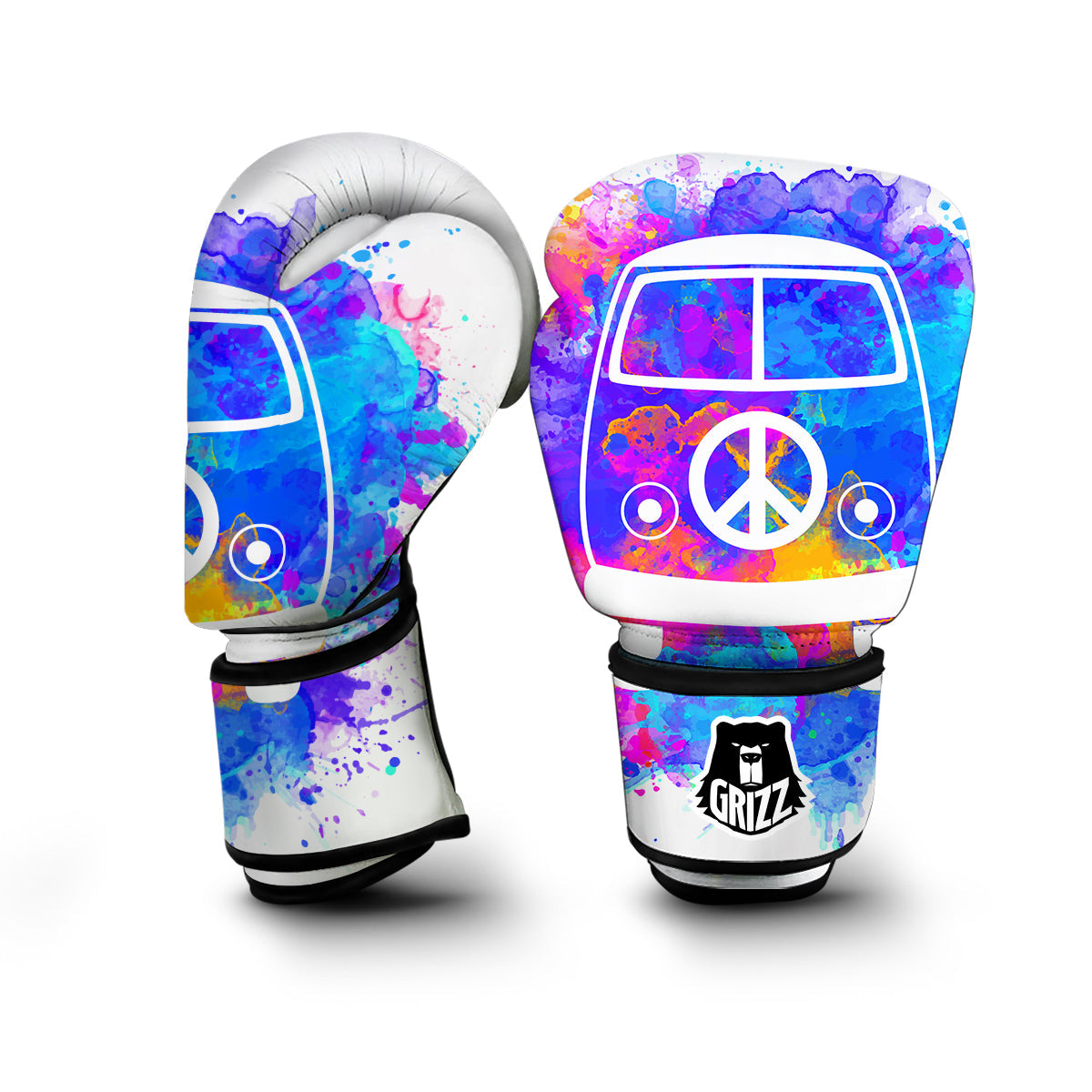 Hippie Van Colorful Boxing Gloves-grizzshop