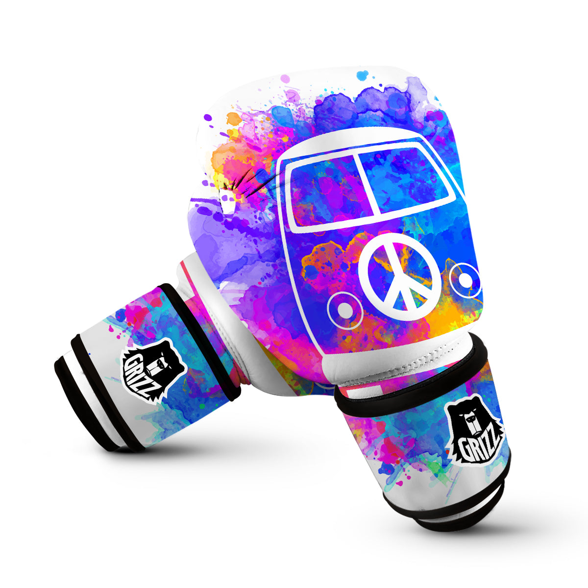 Hippie Van Colorful Boxing Gloves-grizzshop