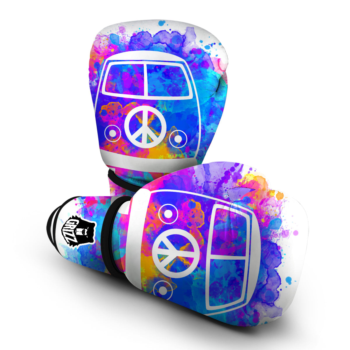 Hippie Van Colorful Boxing Gloves-grizzshop