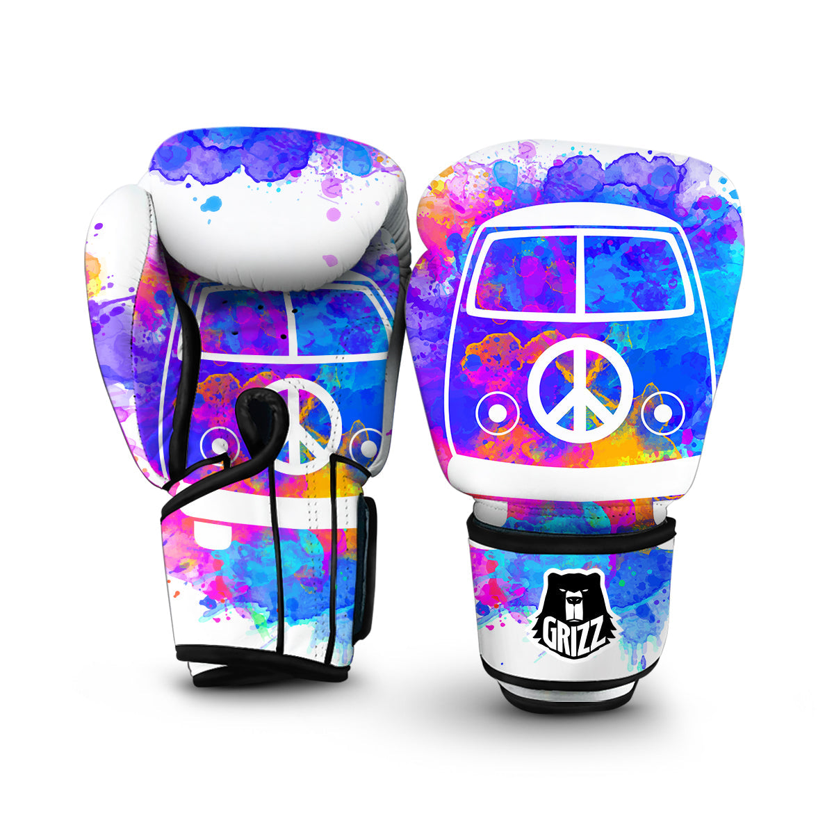 Hippie Van Colorful Boxing Gloves-grizzshop