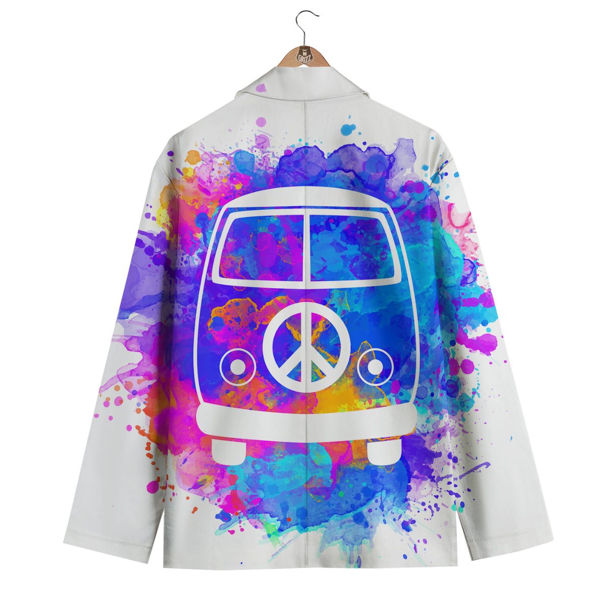 Hippie Van Colorful Men's Blazer-grizzshop