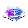 Hippie Van Colorful Muay Thai Boxing Shorts-grizzshop