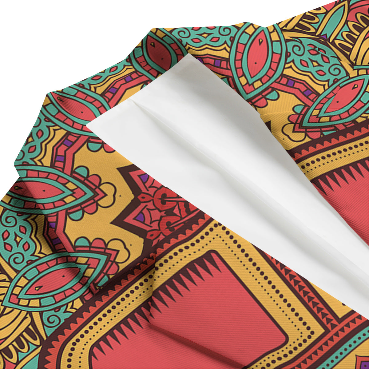 Hippie Van Peace Sign Mandala Pattern Print Men's Blazer-grizzshop