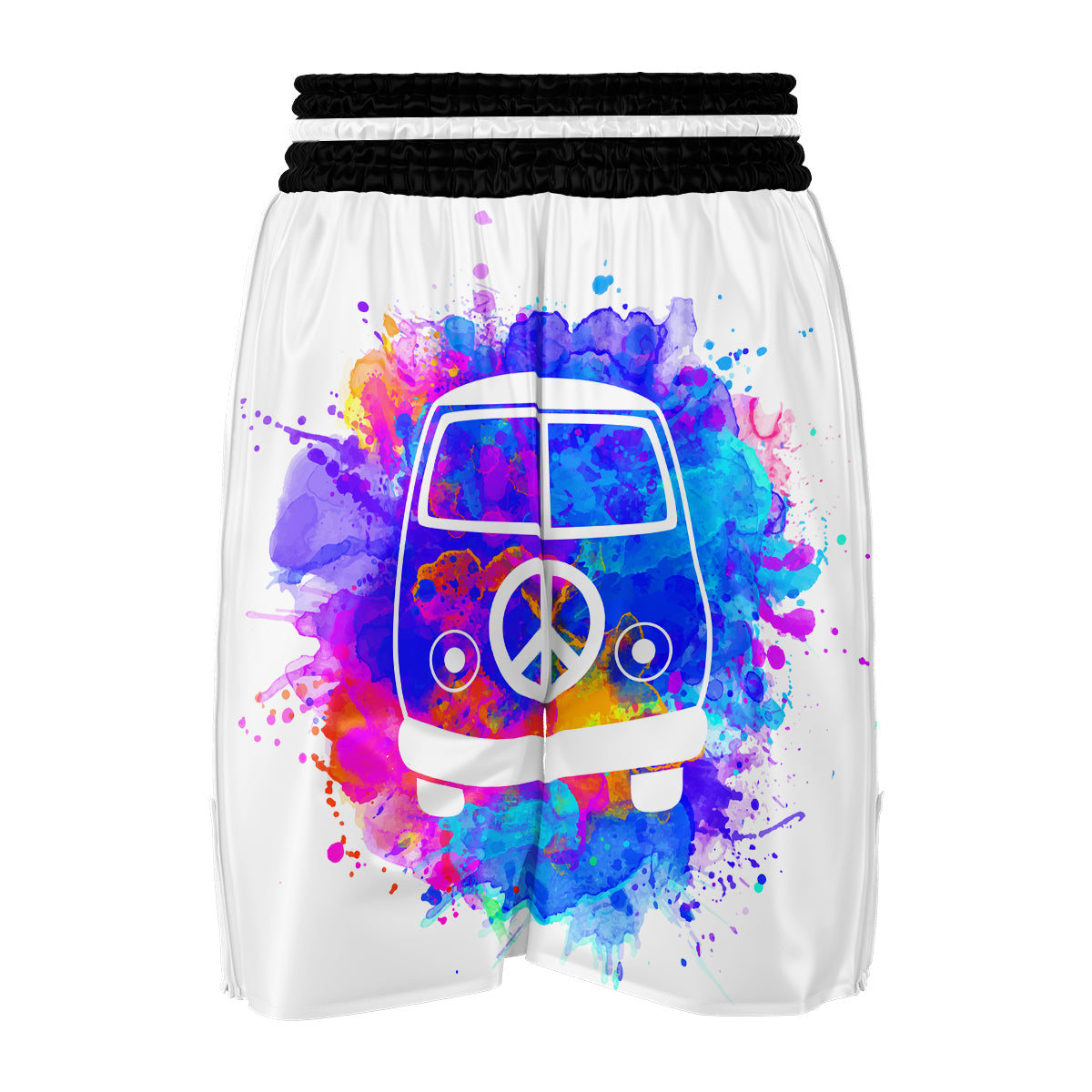 Hippie Vintage Van Boxing Shorts-grizzshop