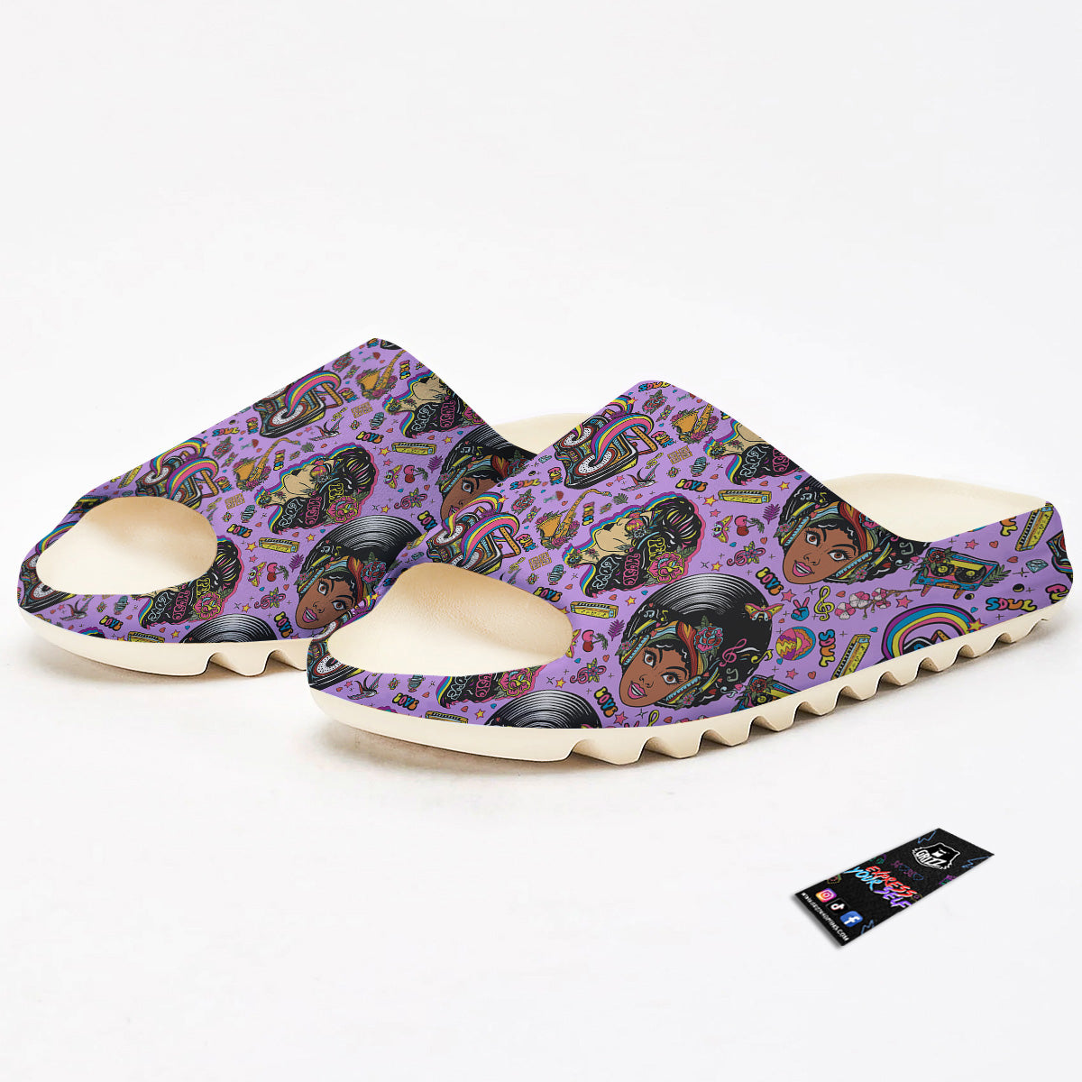 Hippie Retro Funky Women Print Pattern Sandals