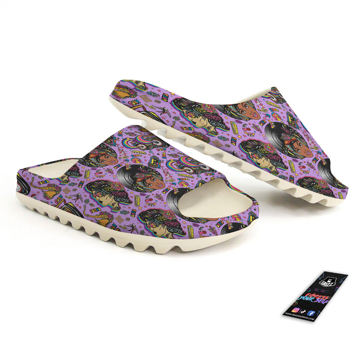 Hippie Retro Funky Women Print Pattern Sandals