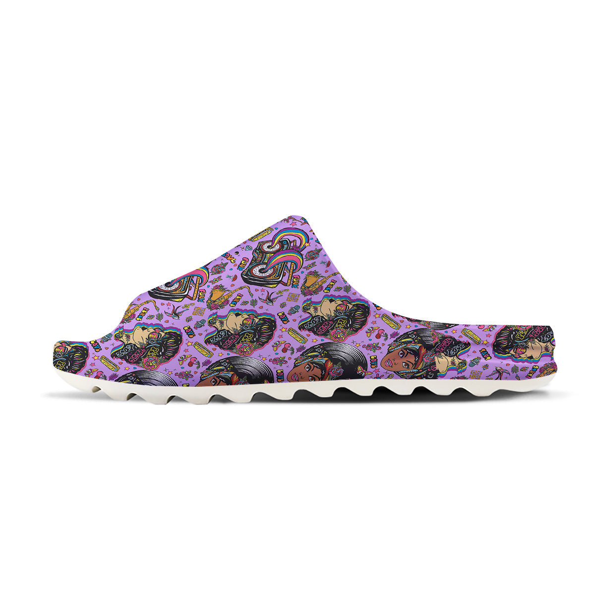 Hippie Retro Funky Women Print Pattern Sandals-grizzshop