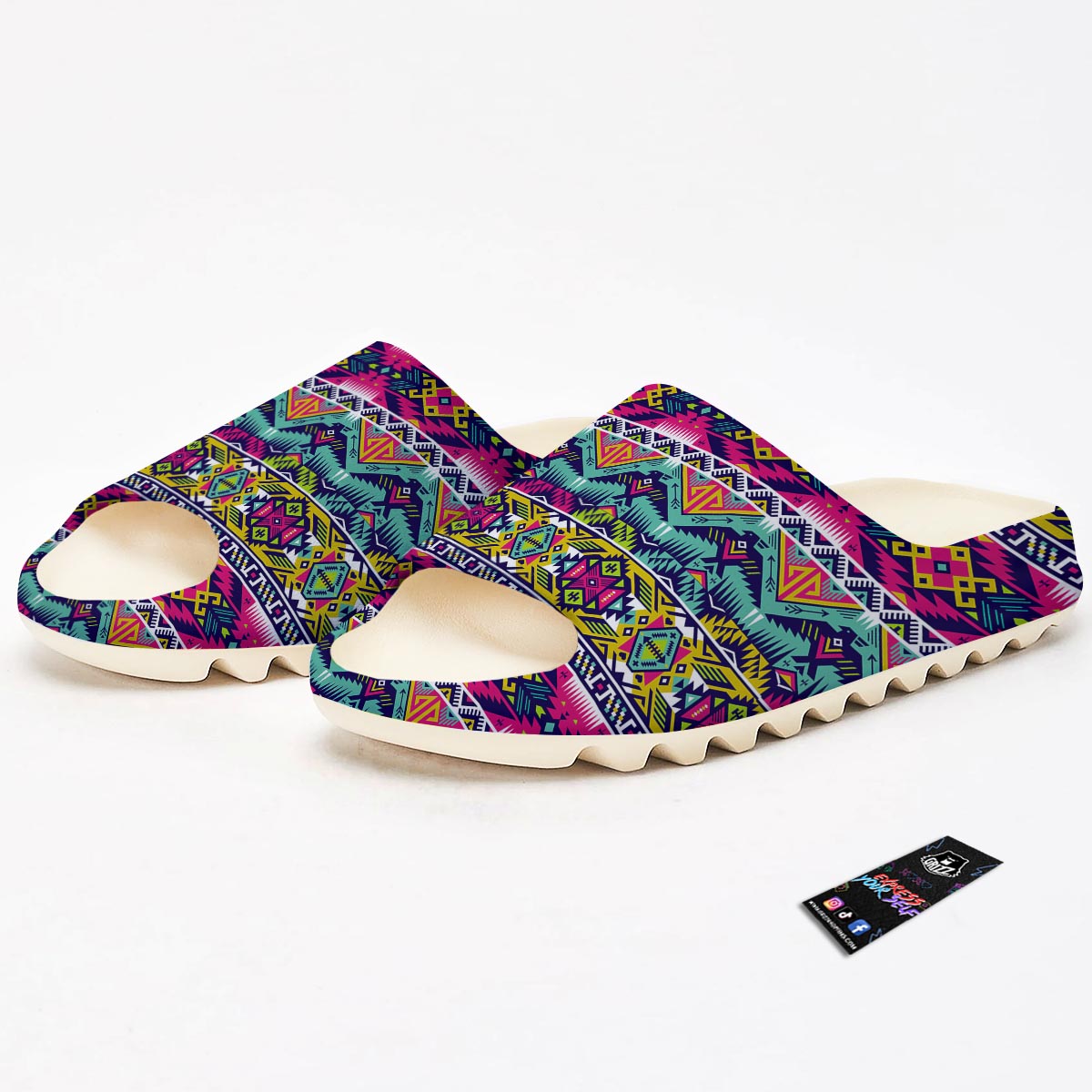 Hippie Tribal Aztec Print Pattern Sandals-grizzshop