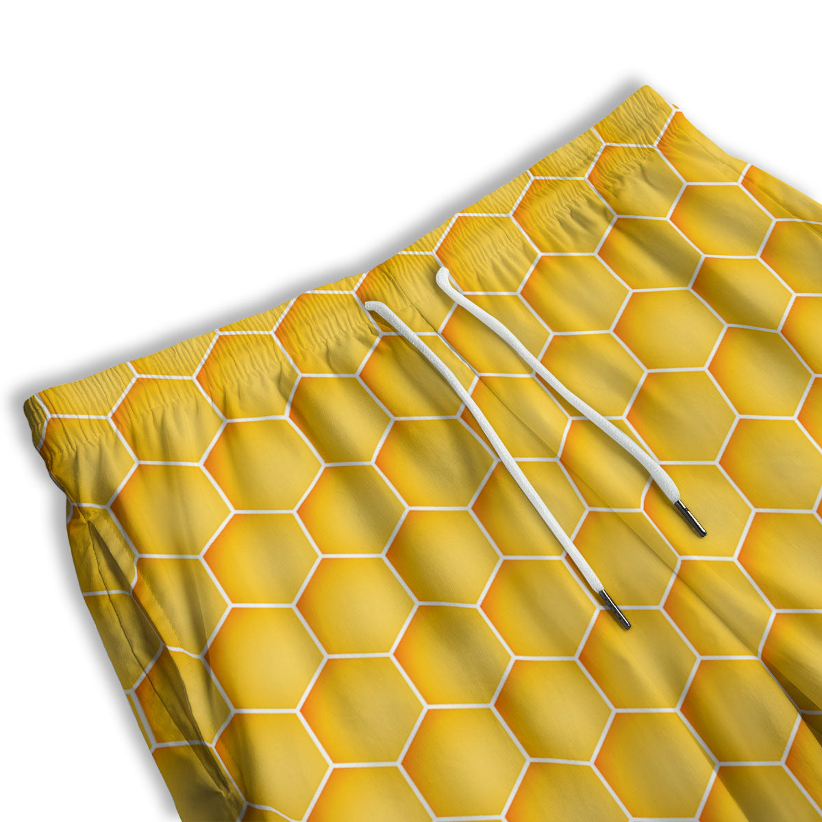 Hive Honey Bee Print Pattern Men's Athletic Shorts