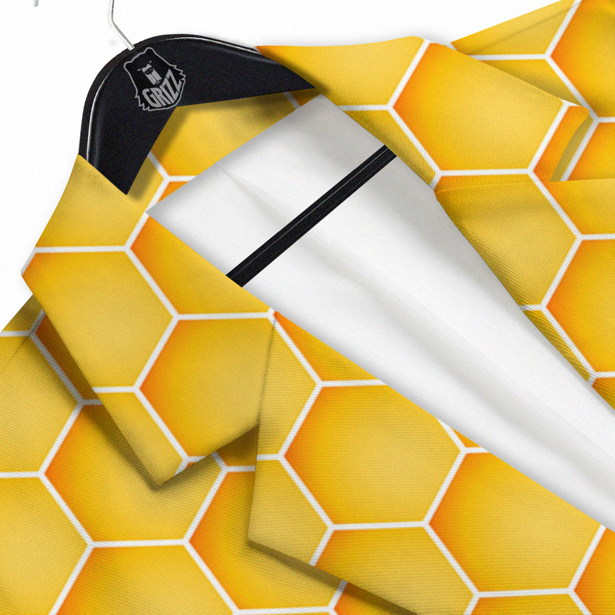 Hive Honey Bee Print Pattern Men's Sport Coat-grizzshop