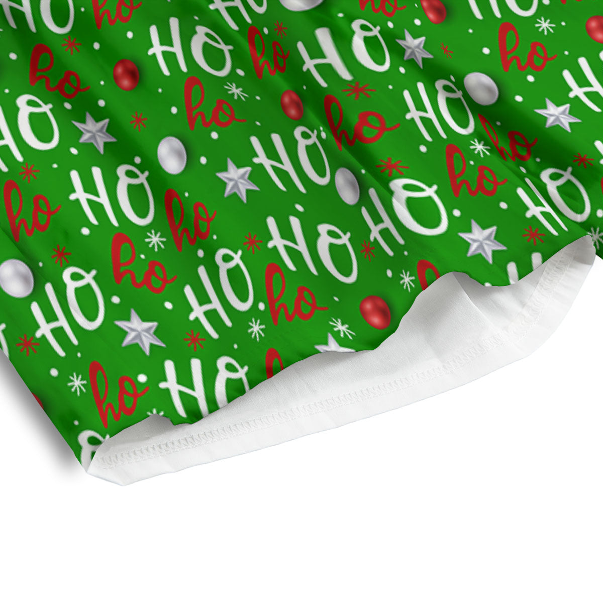 Ho Ho Christmas Santa Print Pattern Men's Athletic Shorts