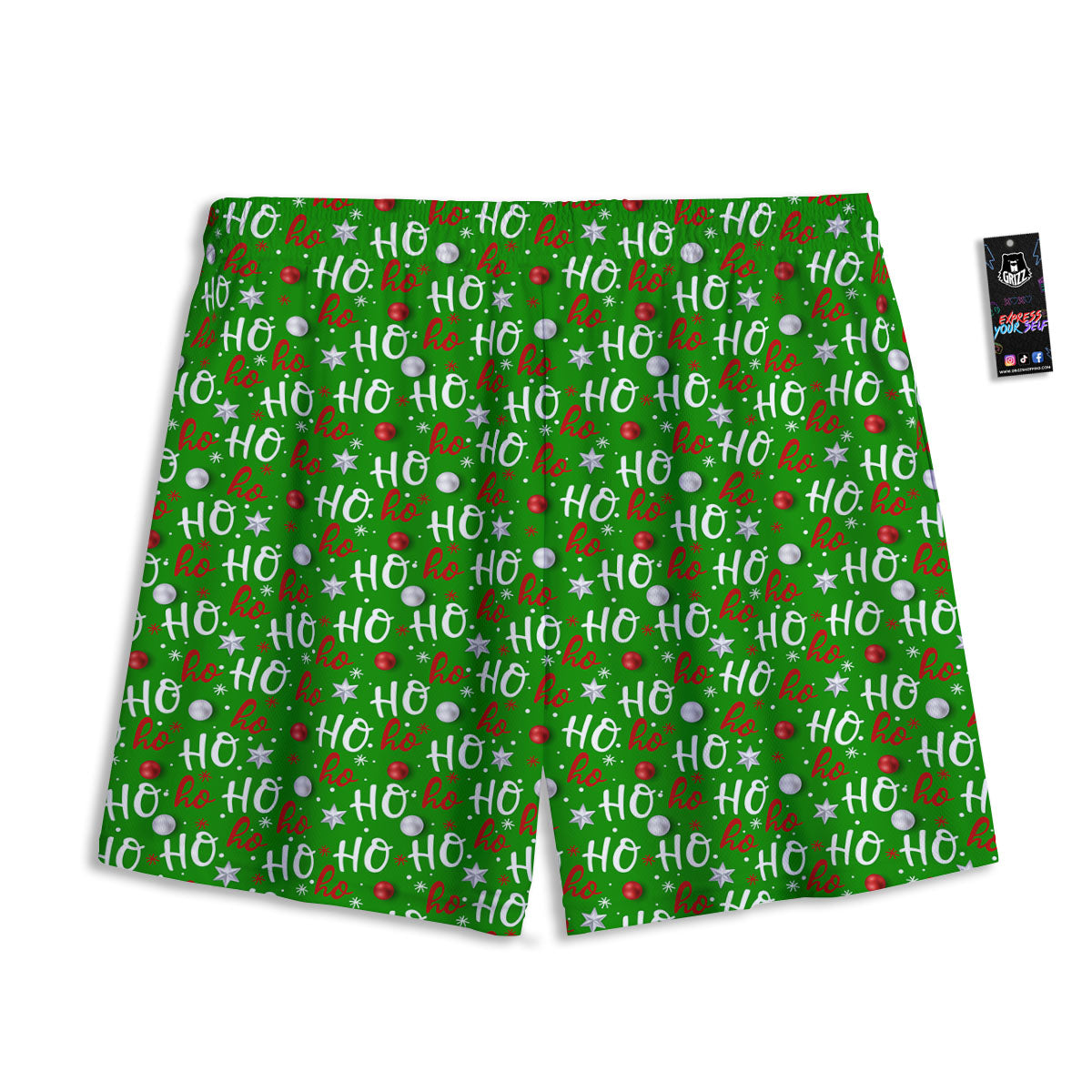 Gold Heart Glitter Print Pattern Mesh Shorts