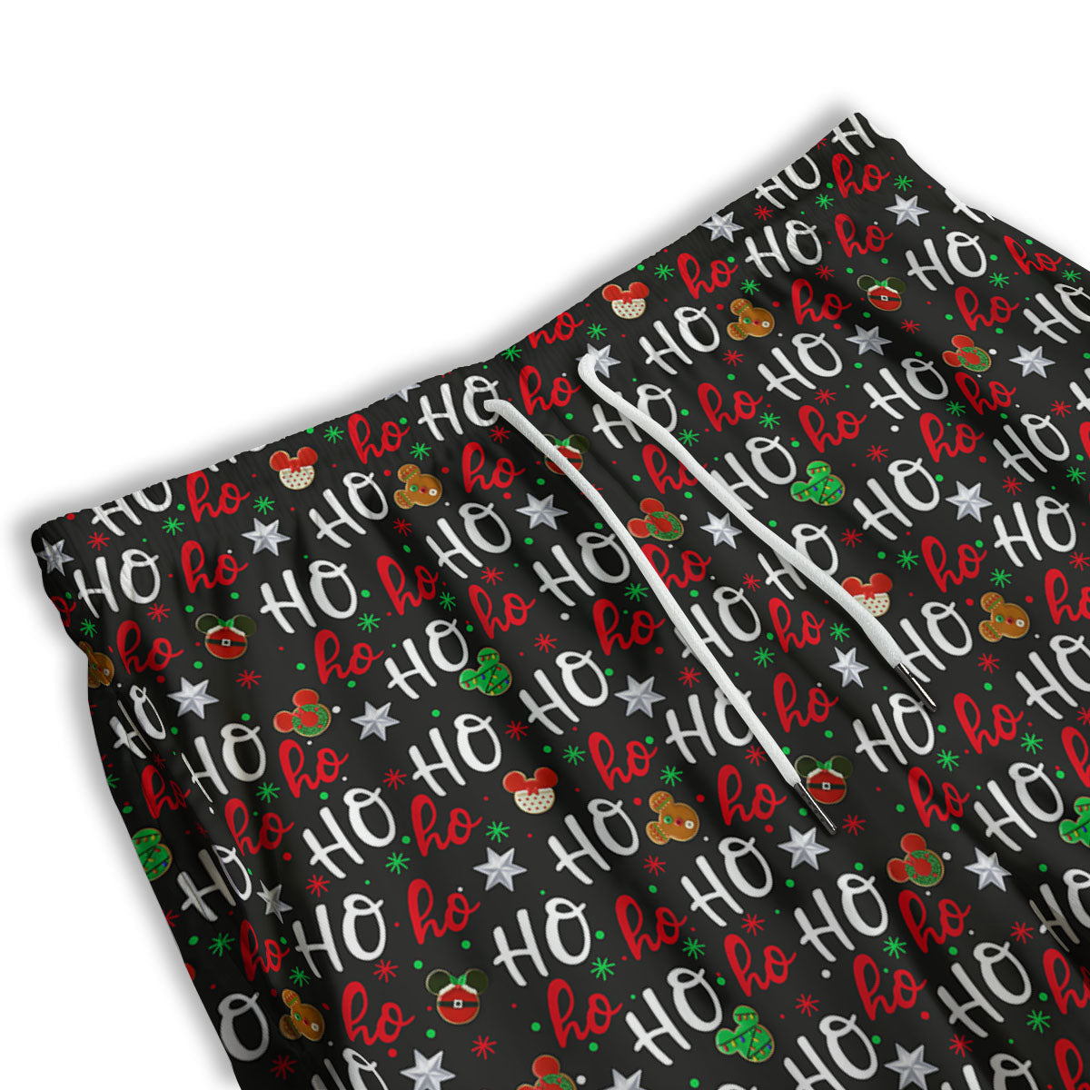 Ho Ho Ho Christmas Print Pattern Men's Athletic Shorts