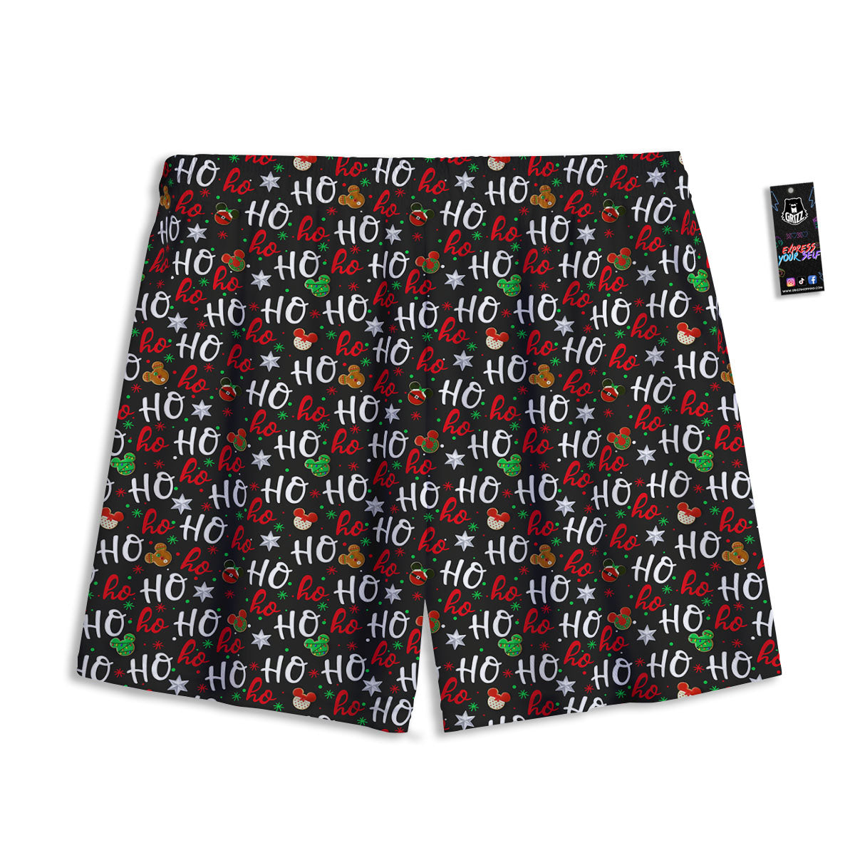 Golden Cat Tartan Print Pattern Mesh Shorts