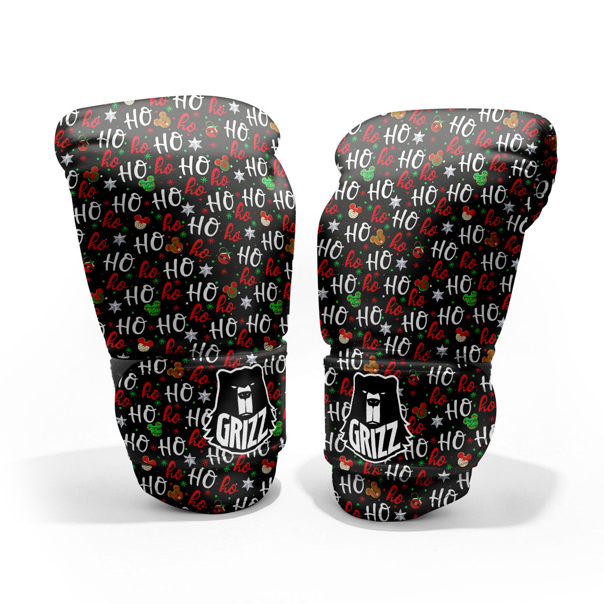 Ho Ho Ho Christmas Print Pattern Pro Boxing Glove