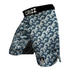 Hokusai Wave Print Pattern MMA Shorts-grizzshop