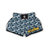 Hokusai Wave Print Pattern Muay Thai Boxing Shorts-grizzshop