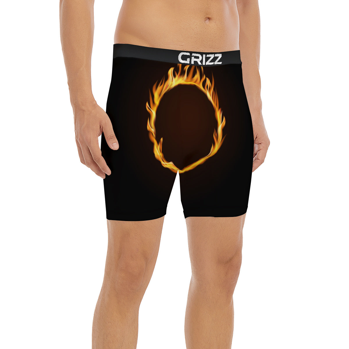 Hole Burning Print Boxer Briefs-grizzshop