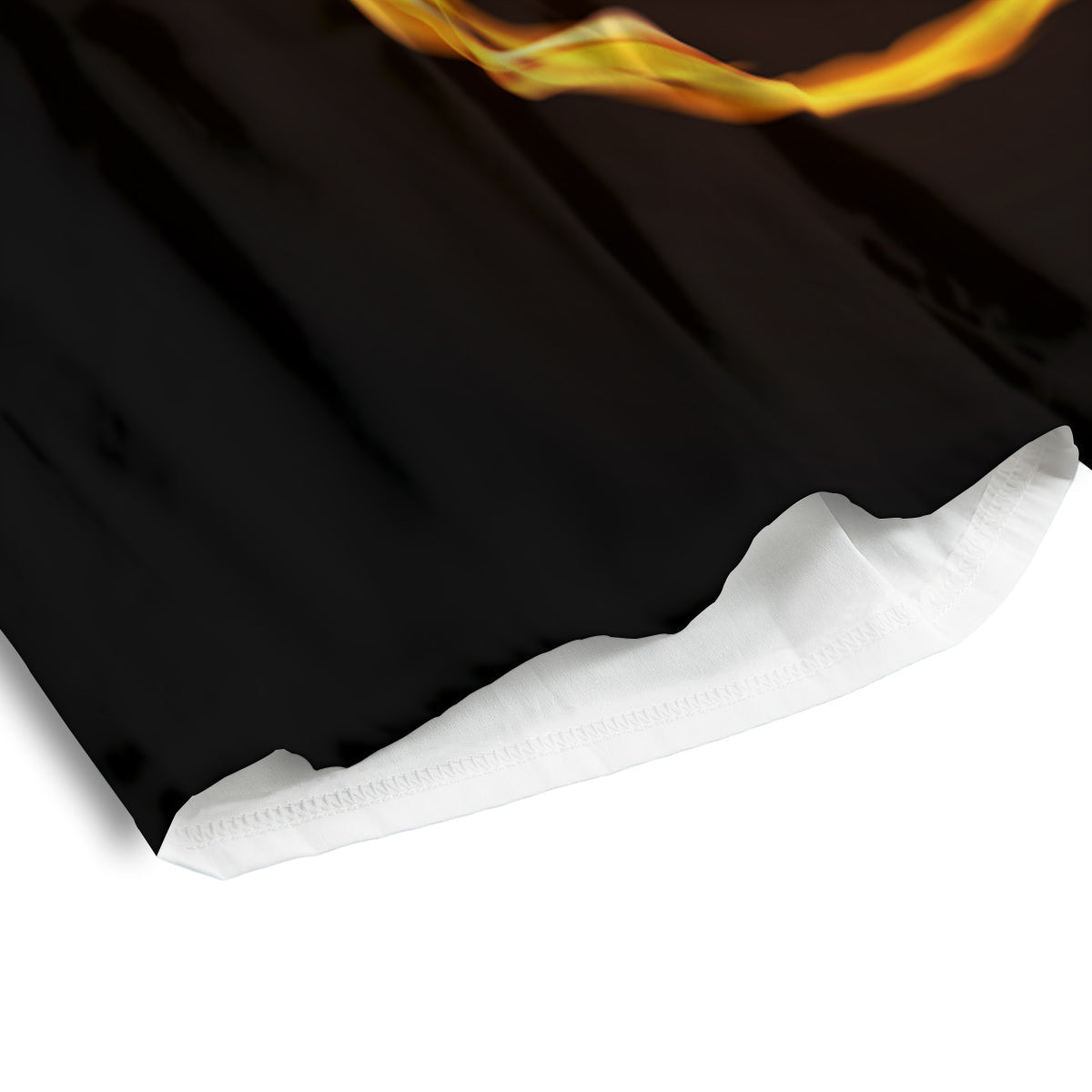 Hole Burning Print Men's Athletic Shorts