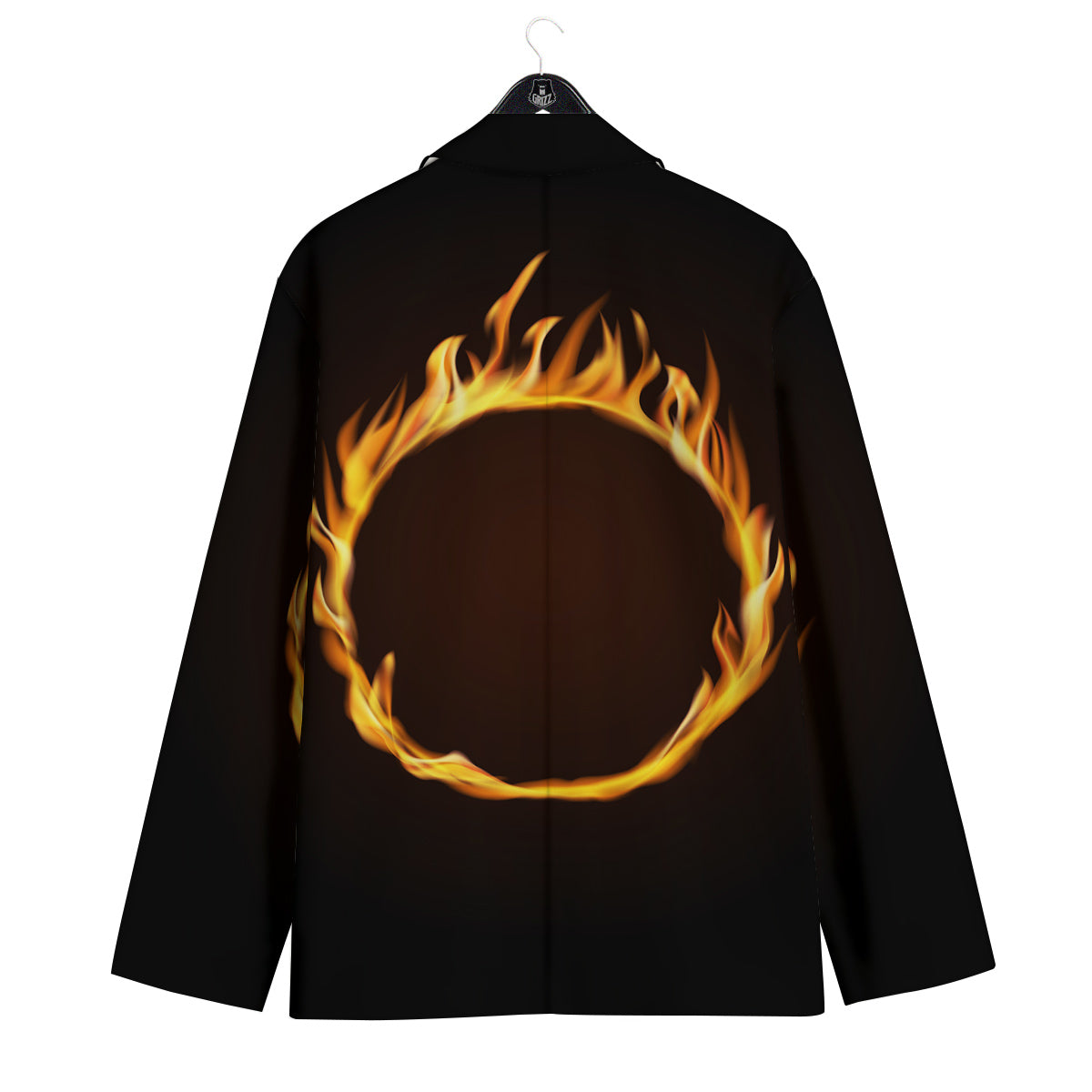 Hole Burning Print Men's Sport Coat-grizzshop