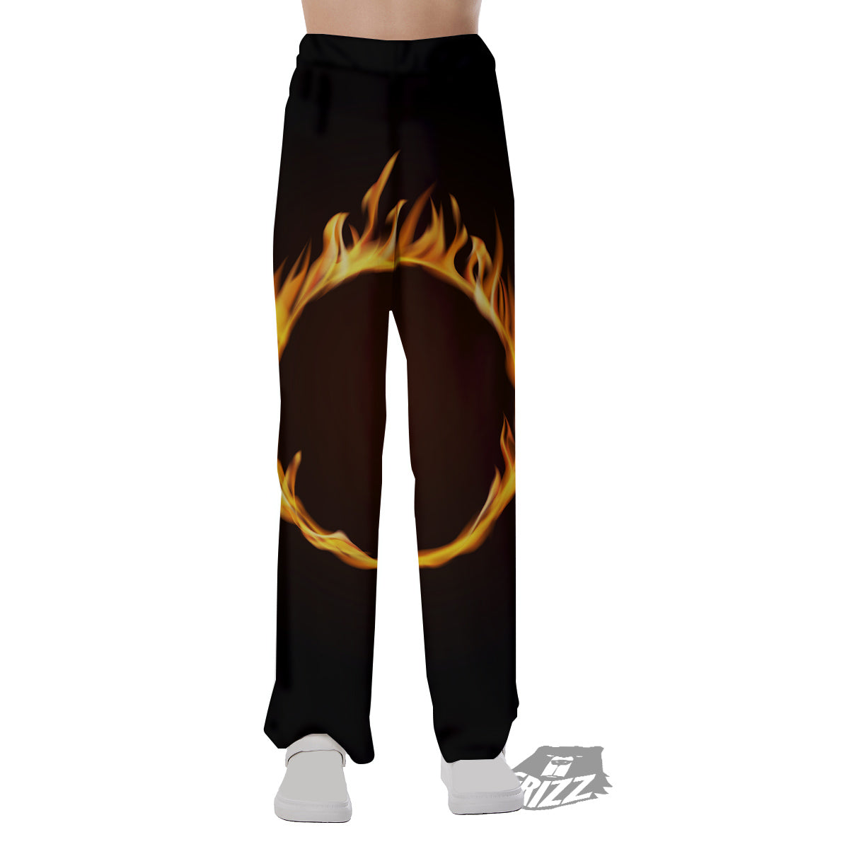 Hole Burning Print Pajama Pants-grizzshop
