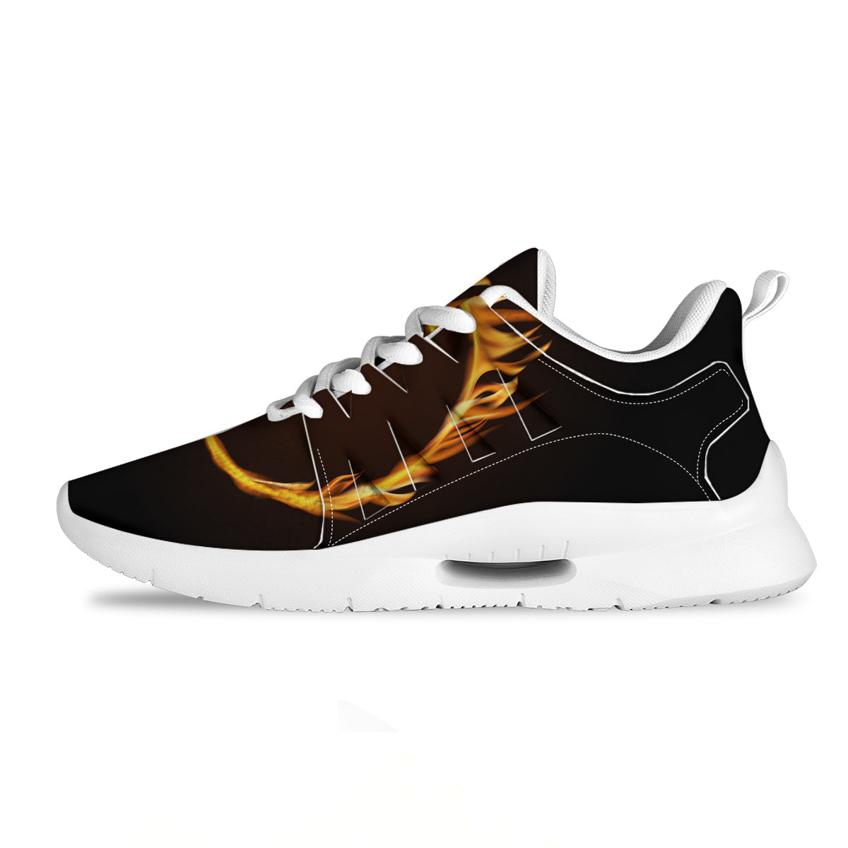 Hole Burning Print Tennis Shoes-grizzshop
