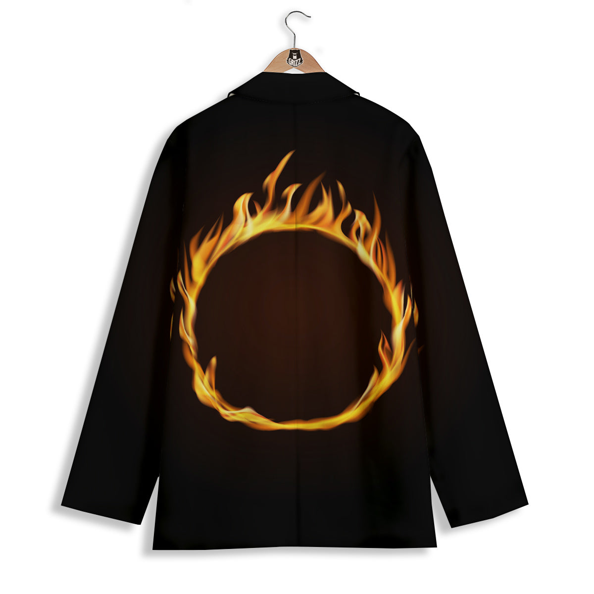 Hole Burning Print Women's Blazer-grizzshop