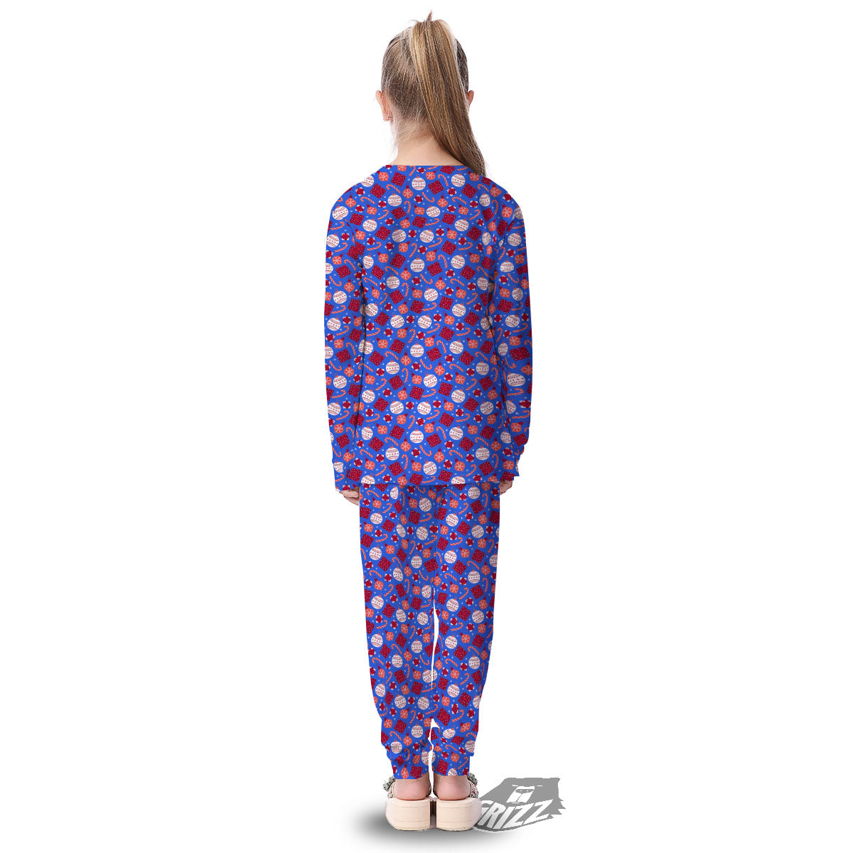 Holiday Elements Christmas Print Pattern Kid's Pajamas-grizzshop