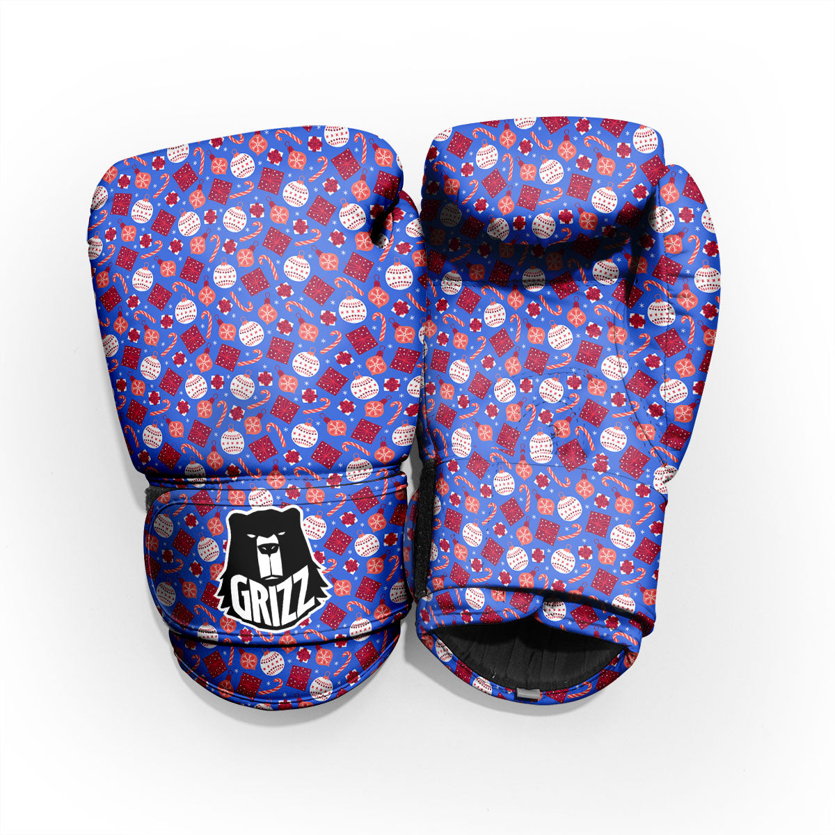 Holiday Elements Christmas Print Pattern Pro Boxing Glove
