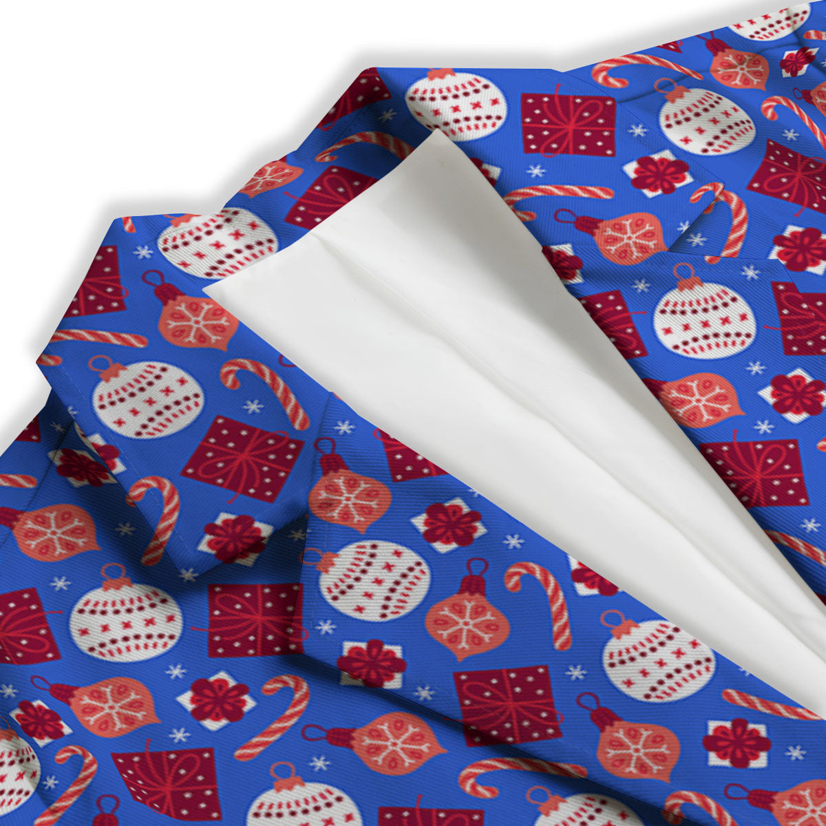 Holiday Elements Christmas Print Pattern Women's Blazer-grizzshop