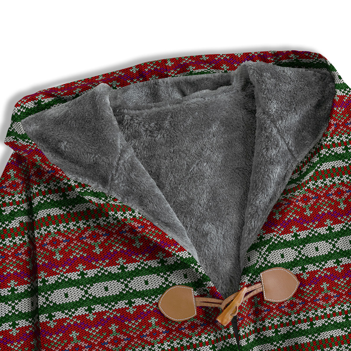 Holiday Knitted Christmas Print Pattern Men's Windbreaker Jacket-grizzshop