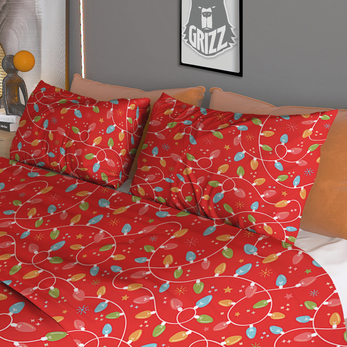 Golf Ball Print Pattern Duvet Cover Bedding Set